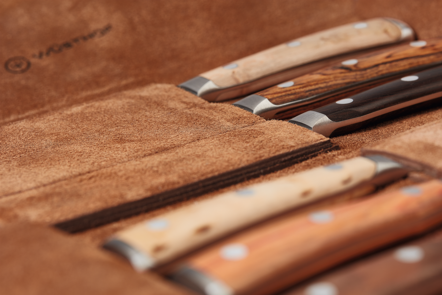 Ikon Selection Steakmesserset mit 6 Messern im Lederetui