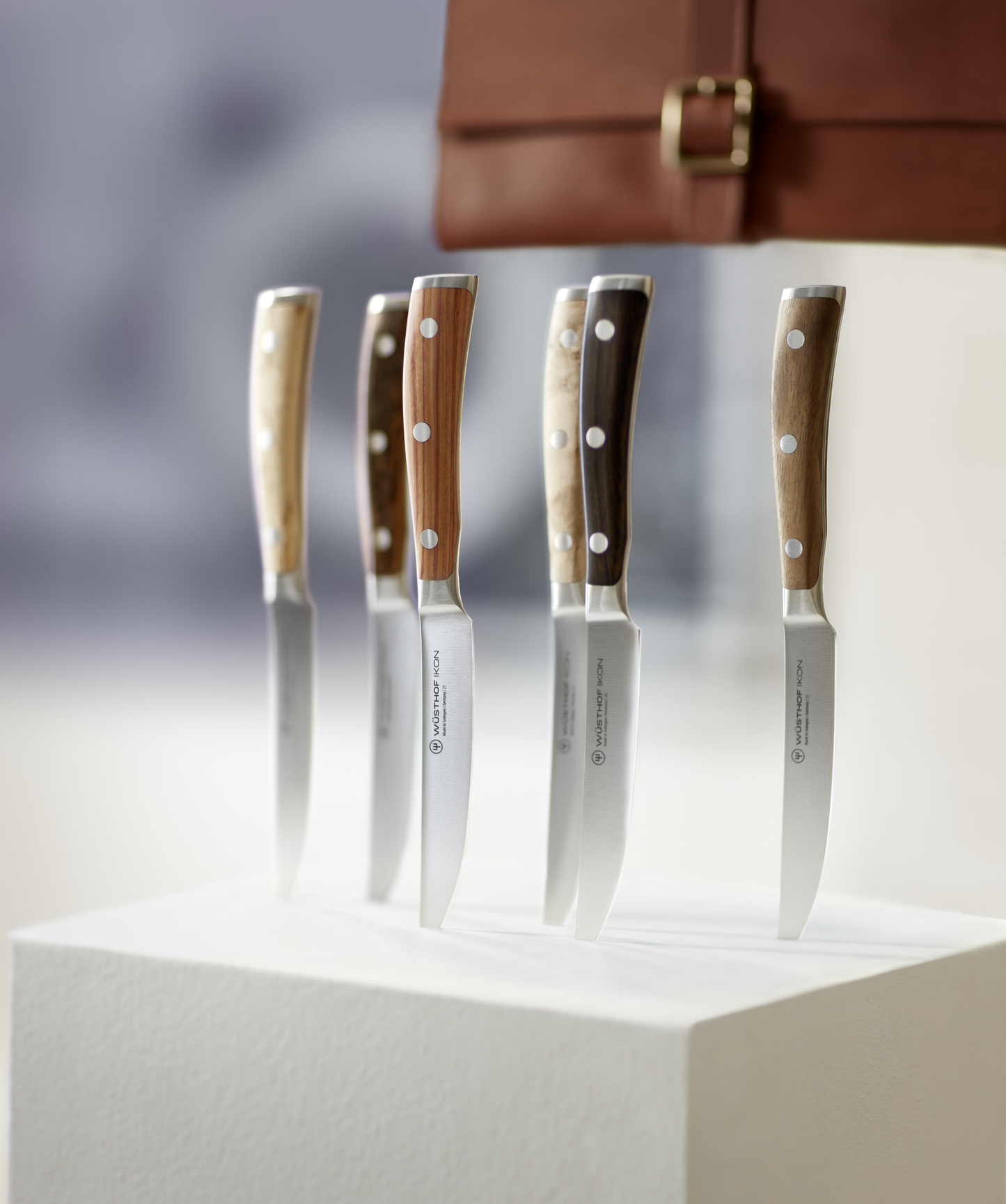 Ikon Selection Steakmesserset mit 6 Messern im Lederetui