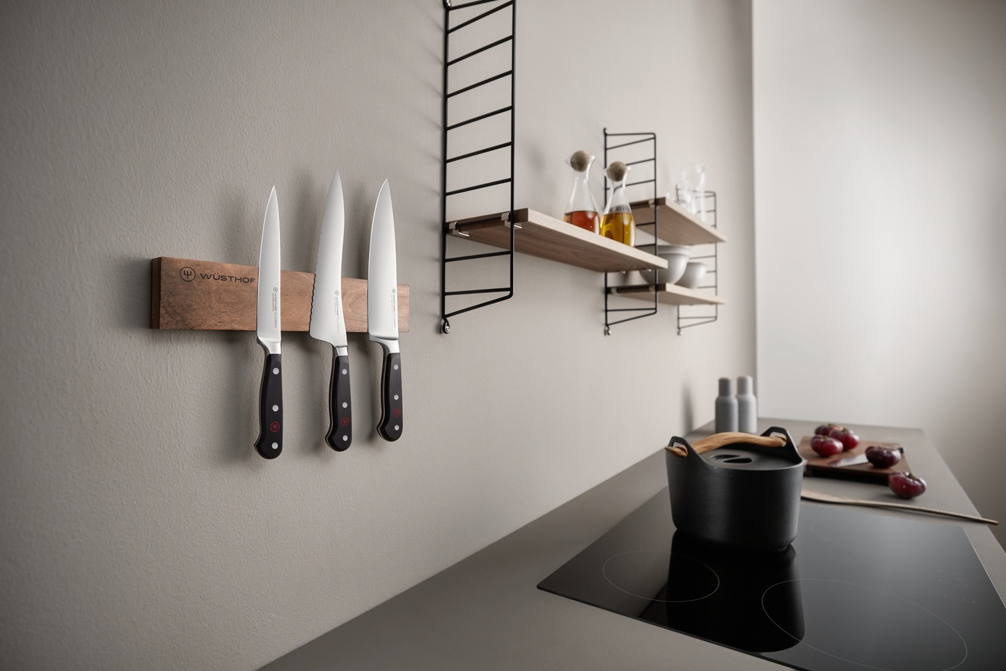 Barre magnétique 30 cm | Noyer