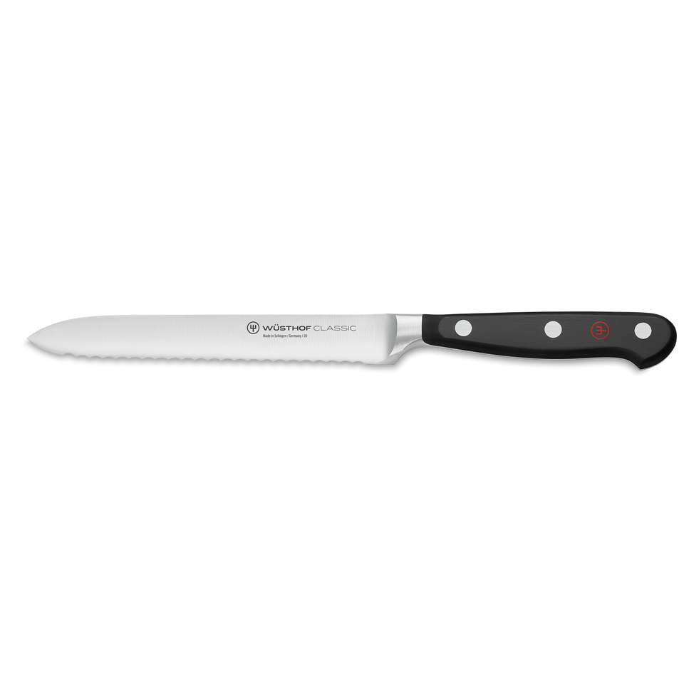Classic Aufschnittmesser 14 cm | mit Wellenschliff