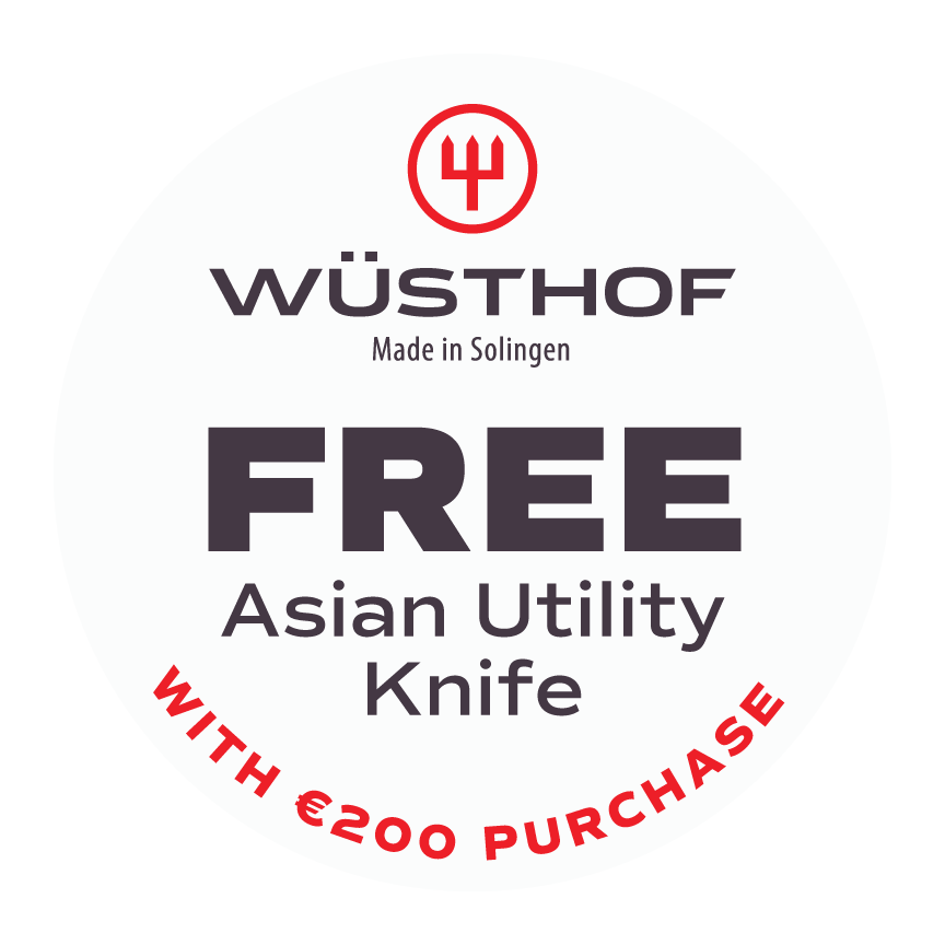 Badge with text - Free Asian Utility Knife with €200 purchase