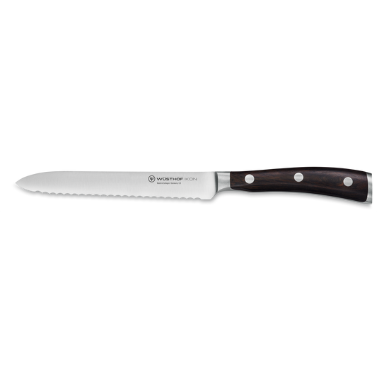 Ikon Serrated Utility Knife 14 cm | 5 inch
