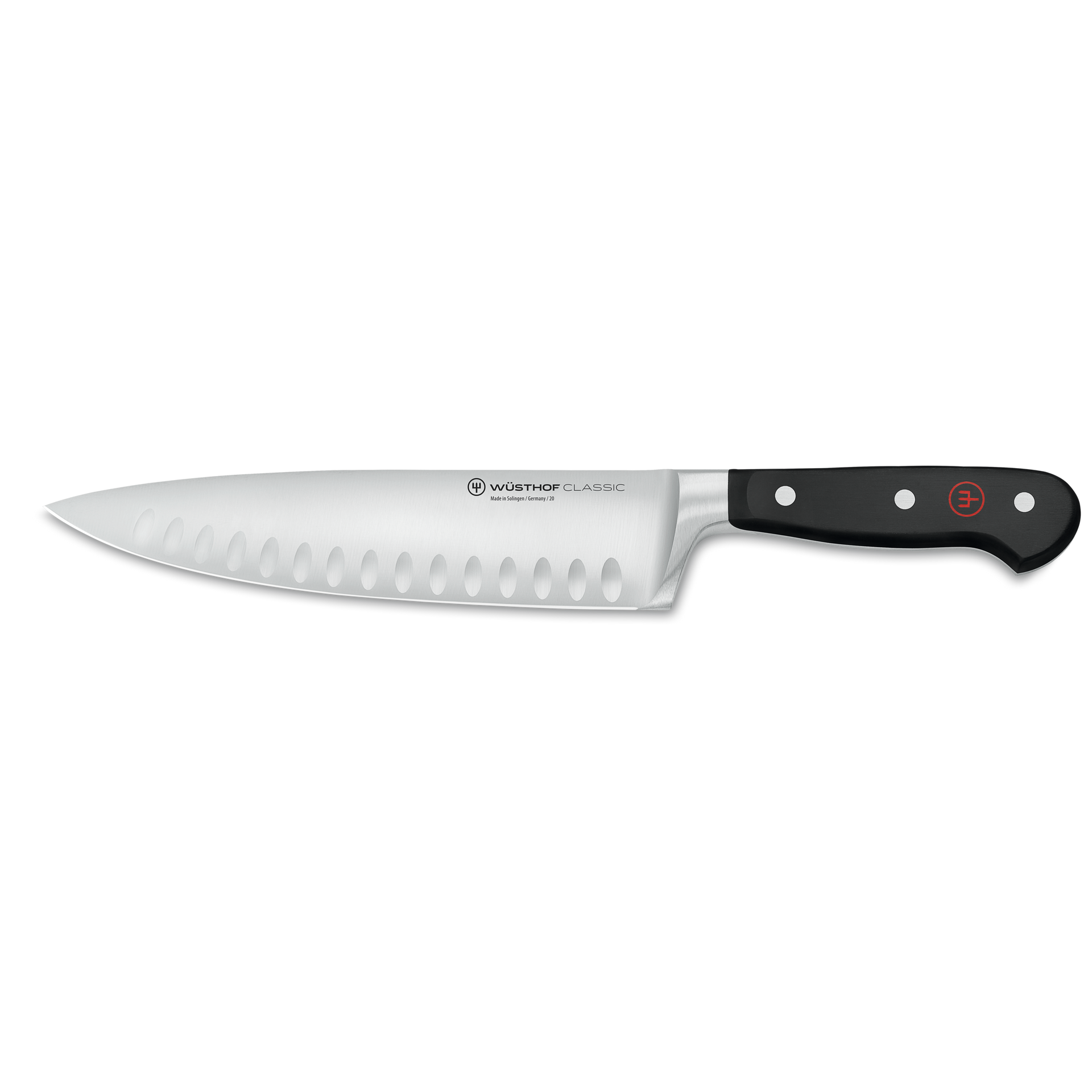 Classic Chef's Knife with Hollow Edge 20 cm | 8 inch – WÜSTHOF Germany Classic Chef's Knife with Hollow Edge 20 cm | 8 inch – WÜSTHOF Germany