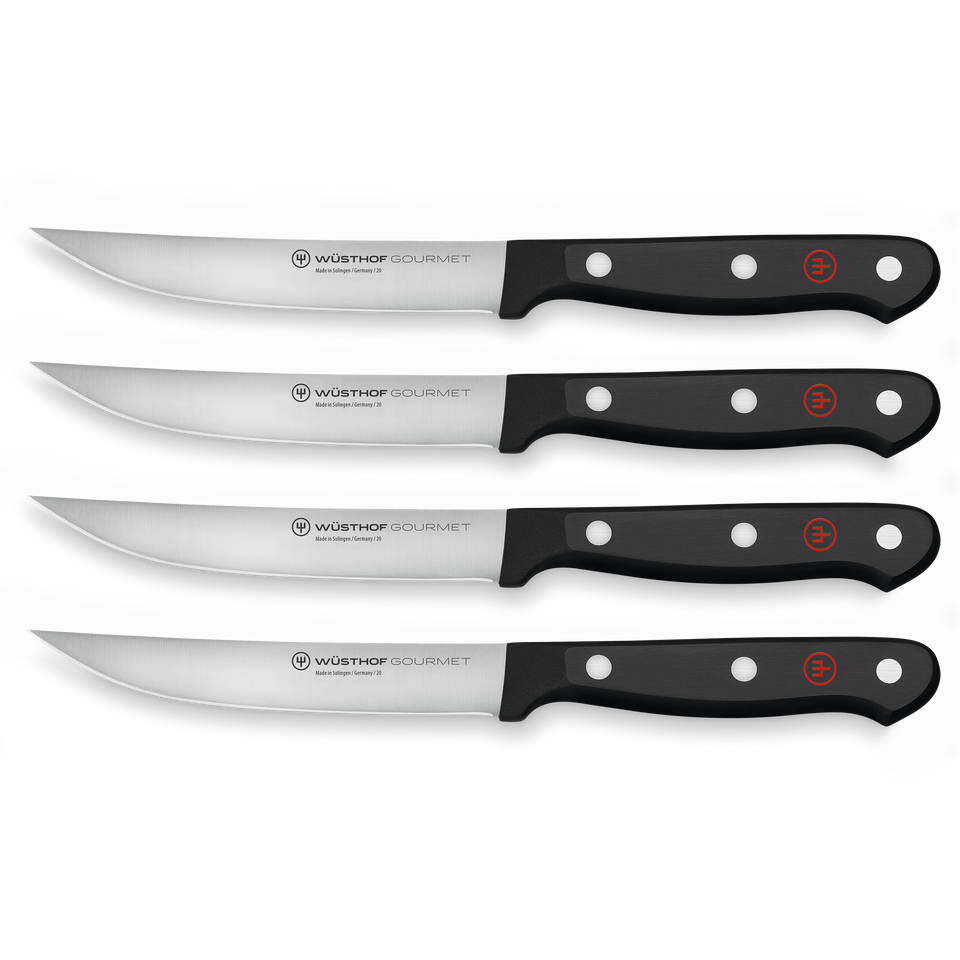 Gourmet Steakmessersatz mit 4 Messern