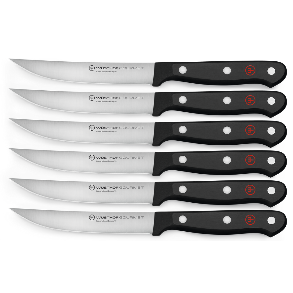 Gourmet Steakmessersatz mit 6 Messern
