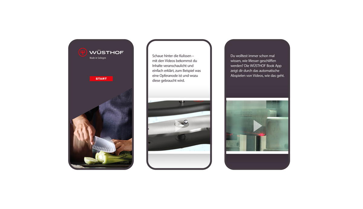 App di Wüsthof Book and Book: Beyond Blades - Versione tedesca