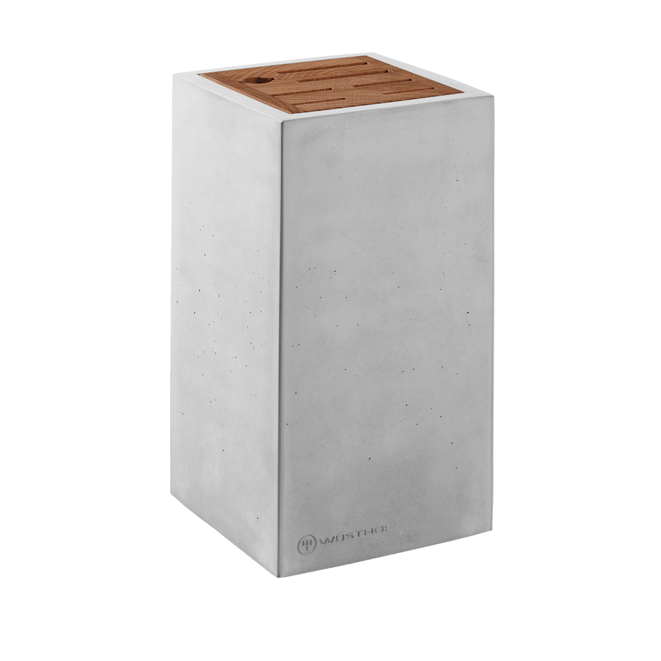Messerblock | 7 Steckplätze | Beton mit Thermobucheneinsatz